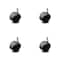 Service Caster 2 Inch Flat Black Hooded Nylon Twin Wheel Grip Ring Chair Casters SCC, 4PK SCC-GR02S50D-NYS-FB-716X78-4 - alternate 1